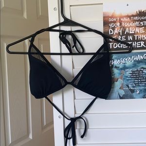 TARGET BLACK MESH BIKINI TOP
